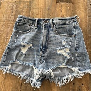 High Rise Abercrombie Jean Shorts